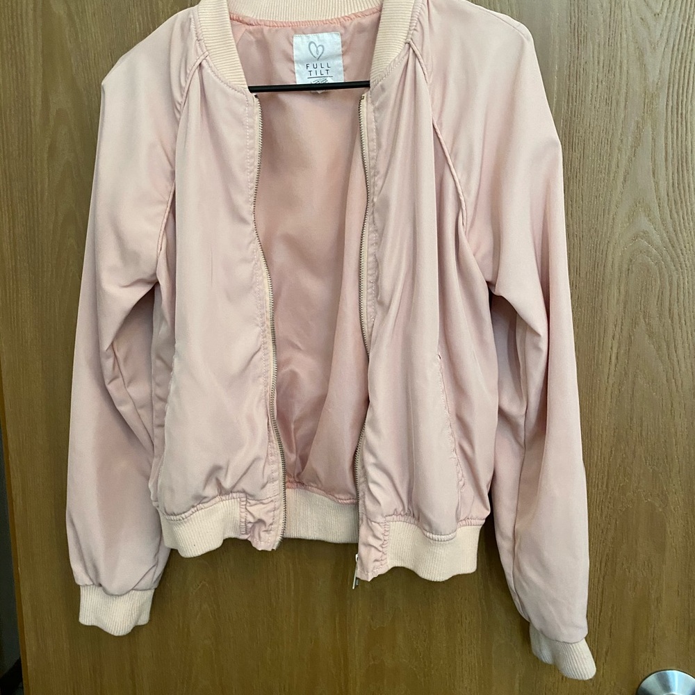 Pink bomber jacket